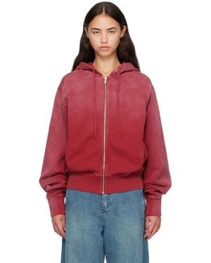 Entire studios Slim Zip Up Hoodie - Red