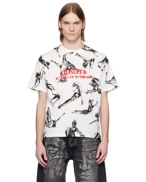 Kidsuper ホワイト Trapeze All Over プリントTシャツ