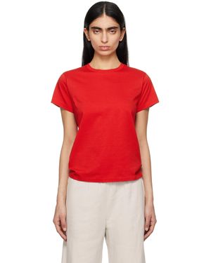 The Row Florie Cotton Jersey T-Shirt - Red