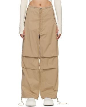 Dion Lee Beige toggle Pants - Natural
