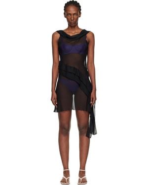 GIMAGUAS Boa Minidress - Black