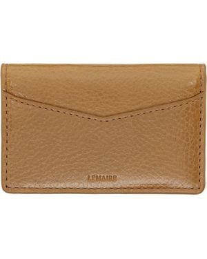 Lemaire Tan Gear Pocket Organizer Card Holder - Black