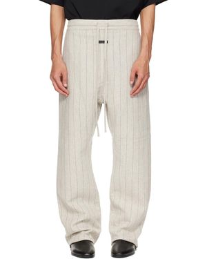 Fear Of God Double Face Wool Baseball Flared Trousers - Natural