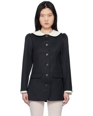 Sandy Liang グレー Kallo テーラードジャケット ブラック | Lyst