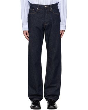 Dries Van Noten ネイビー ファイブポケット ジーンズ - ブルー