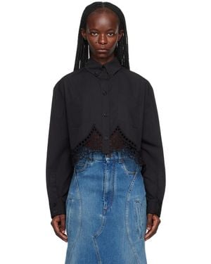 Burberry Cropped Shirt - Blue