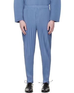 Homme Plissé Issey Miyake Monthly Colours February Trousers - Blue