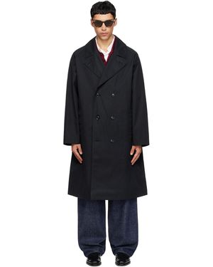 Nanamica 2L Cotton Gore-Tex Double Breasted Coat - Black