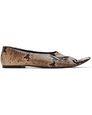 KHAITE Taupe Marlene Ballerina Flats - Brown