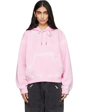 Off-White c/o Virgil Abloh ピンク Spray Off Stamp Over フーディ