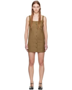 Loulou de Saison Brown Idon Minidress - Black