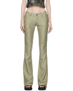 Collina Strada Checked Pants - Multicolor