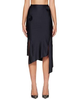 Coperni Flower Midi Skirt - Blue