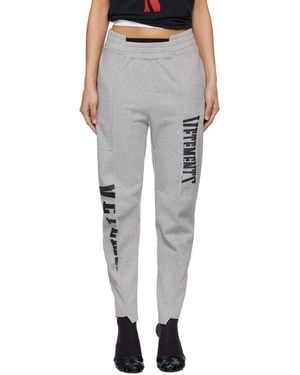 Vetements Cut Up Logo Sweatpants - Black