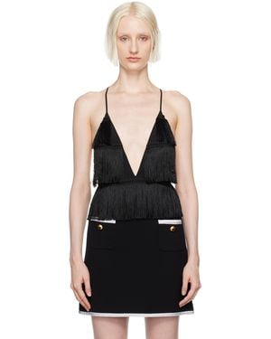 Moschino Fringe Bodysuit - Black