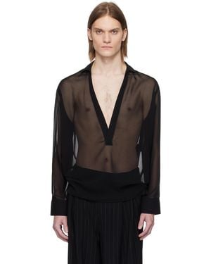 Louis-Gabriel Nouchi Sheer Shirt - Black