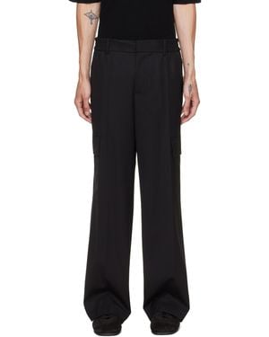 Helmut Lang Wool Utility Trousers - Black