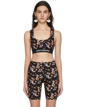 Rabanne Ssense Exclusive Capsule Active Sport Bra - Black