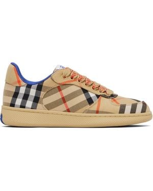 Burberry タン Check Terrace スニーカー - ブラック