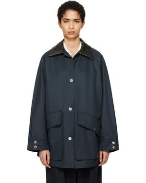 Cordera Short Trench Jacket - Blue