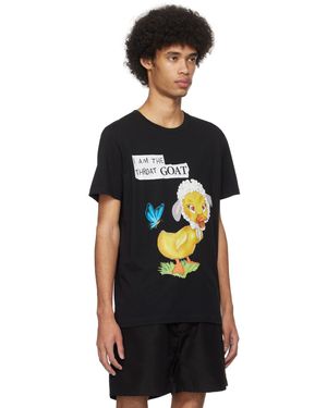 【関税込み】EGONlab ブラック Goat Tシャツ 関税込み】EGONlab ブラック Goat Tシャツ (EGONLAB./Tシャツ