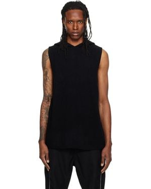 Rick Owens Tower Tank Hoodie - Black