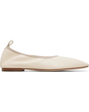 Aeyde Nomi Ruched Ballerina Flats - Black