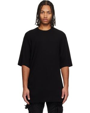 Julius Europa Drape T-Shirt - Black