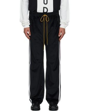 Rhude Mancino Velour Track Pants - Black