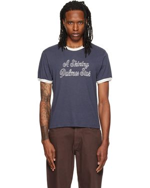 Palmes Star Ringer T-Shirt - Blue