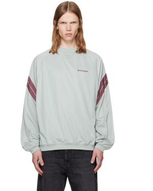 Palm Angels Urban Logo Track Crewneck Sweatshirt - Grey