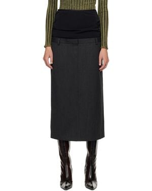 DIESEL O-Gave-1 Maxi Skirt - Black