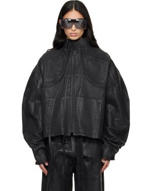 OTTOLINGER Glazed Denim Zip Jacket - Black