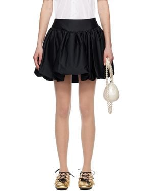 Simone Rocha Gathered Bubble Miniskirt - Black