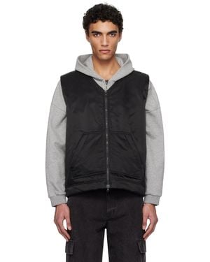 Reigning Champ Nylon Twill Tour Vest - Black