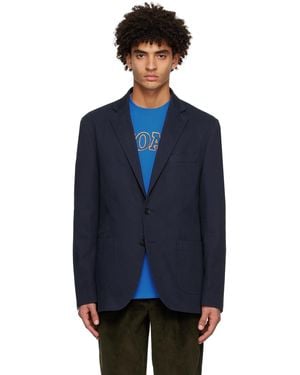 Noah Single-breasted Blazer - Blue