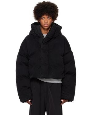 Entire studios Mml Hooded Puffer Down Jacket - Black