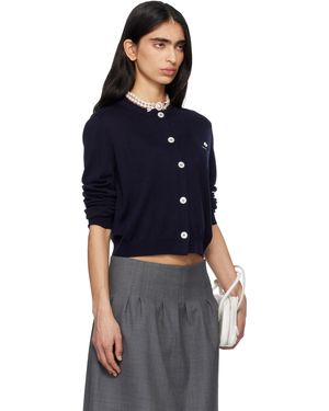 shushutong ニット ポロシャツ ShuShu/Tong ストライプ ニットポロシャツ ブルー | Lyst