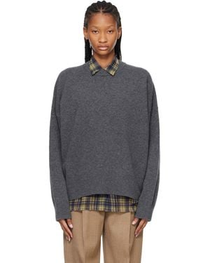 Rohe Classic Crewneck Jumper - Grey