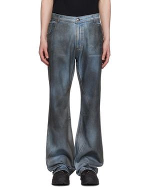 ANDERSSON BELL ブルー Dirty Spray Washed ワイドレッグジーンズ