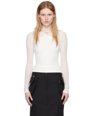 Dion Lee Pierced Long Sleeve T-Shirt - Black