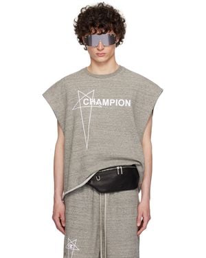 Rick Owens グレー Championエディション Micro Tatlin タンクトップ - ブラック