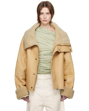 Entire studios Bulk Shearling Jacket - Natural