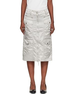 VAQUERA Aviator Cargo Midi Skirt - Black