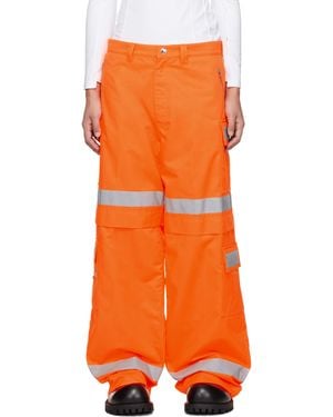 Vetements Workwear Cargo Trousers - Orange