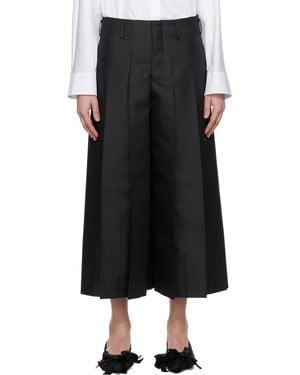 Comme des Garçons Gabardine Medium Trousers - Black