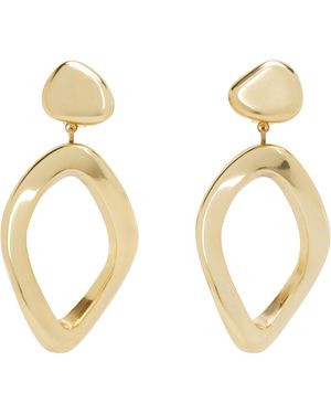 Max Mara Boucles D'Oreilles Gommoso - Métallisé