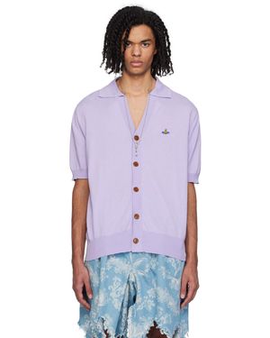 Vivienne Westwood Polo Cardigan - Purple