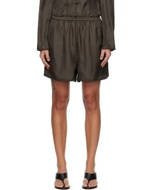 Rohe Taped Silk Shorts - Black