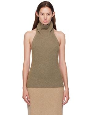 Lisa Yang Taupe Maddie Top - Brown